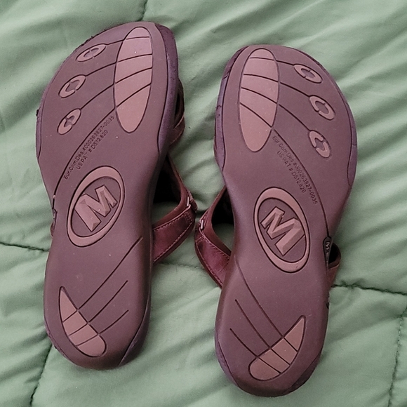 Brown Leather Merrell Sandals Size 10 - Picture 4 of 7